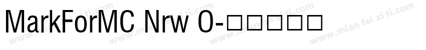 MarkForMC Nrw O字体转换